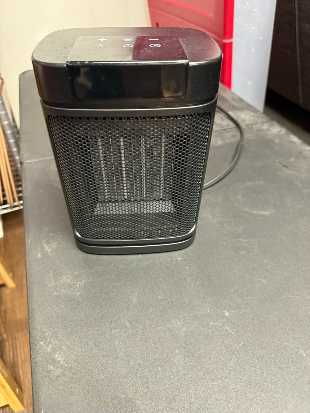 Portable Black Personal Space Heater - Compact Electric Heater